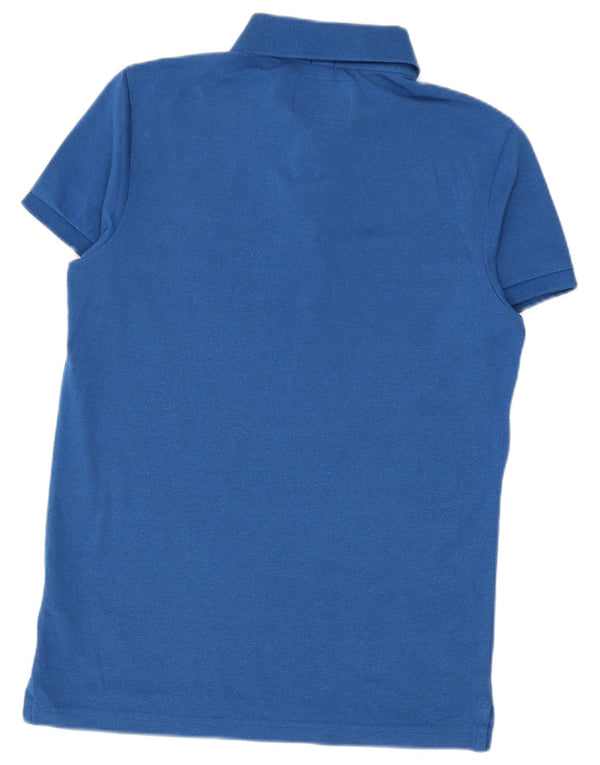 Hollister Herren-Poloshirt, kleine blaue Baumwolle