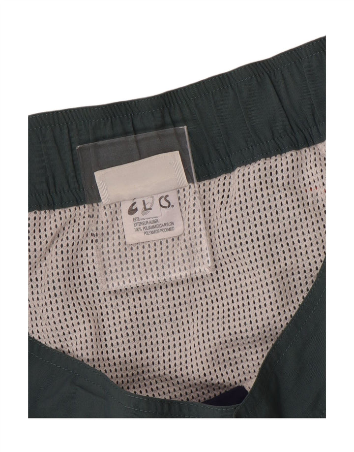 ASICS Herren-Badeshorts mit Grafik, groß, marineblaues Colourblock-Nylon