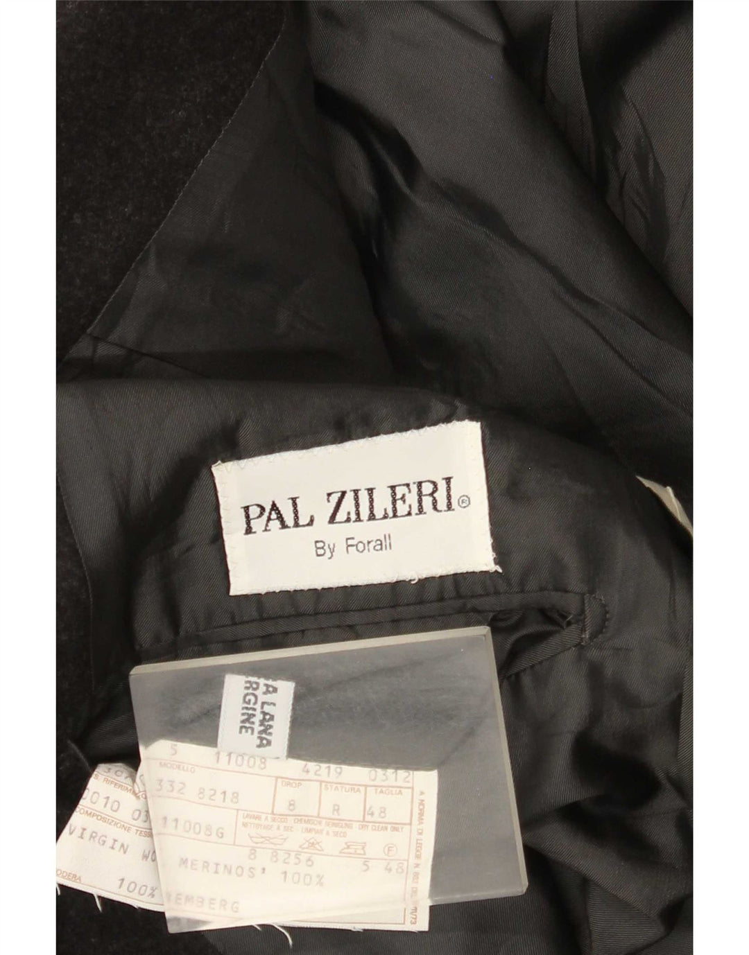Pal Zileri Herren 2-Knopf-Blazerjacke IT 48 Mittelgraue Schurwolle
