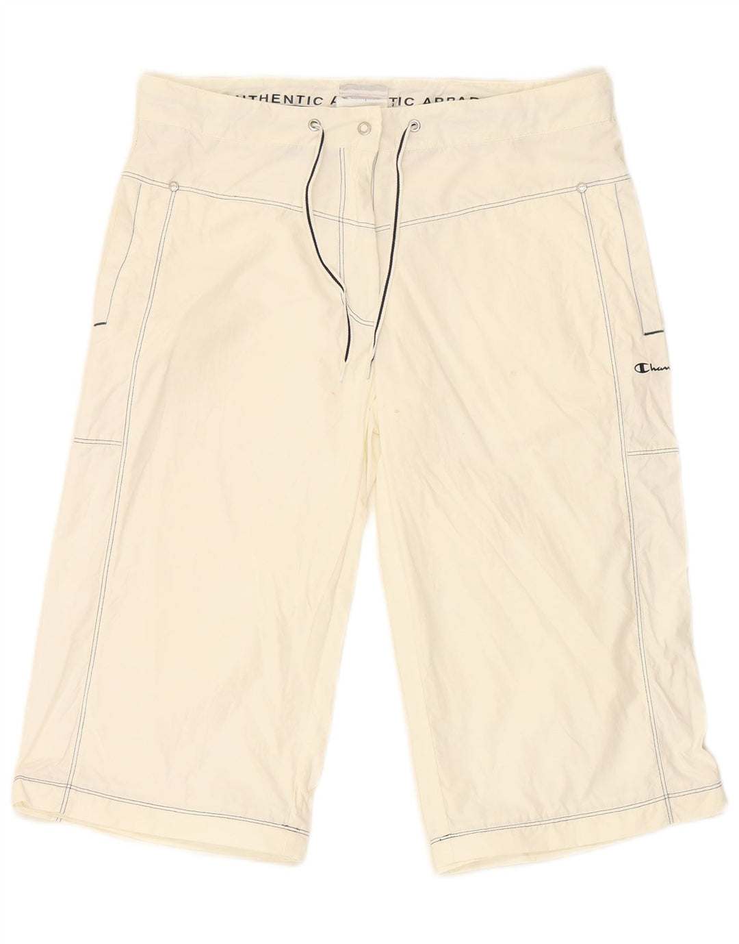CHAMPION Womens Bermuda Shorts Large W32 White Cotton