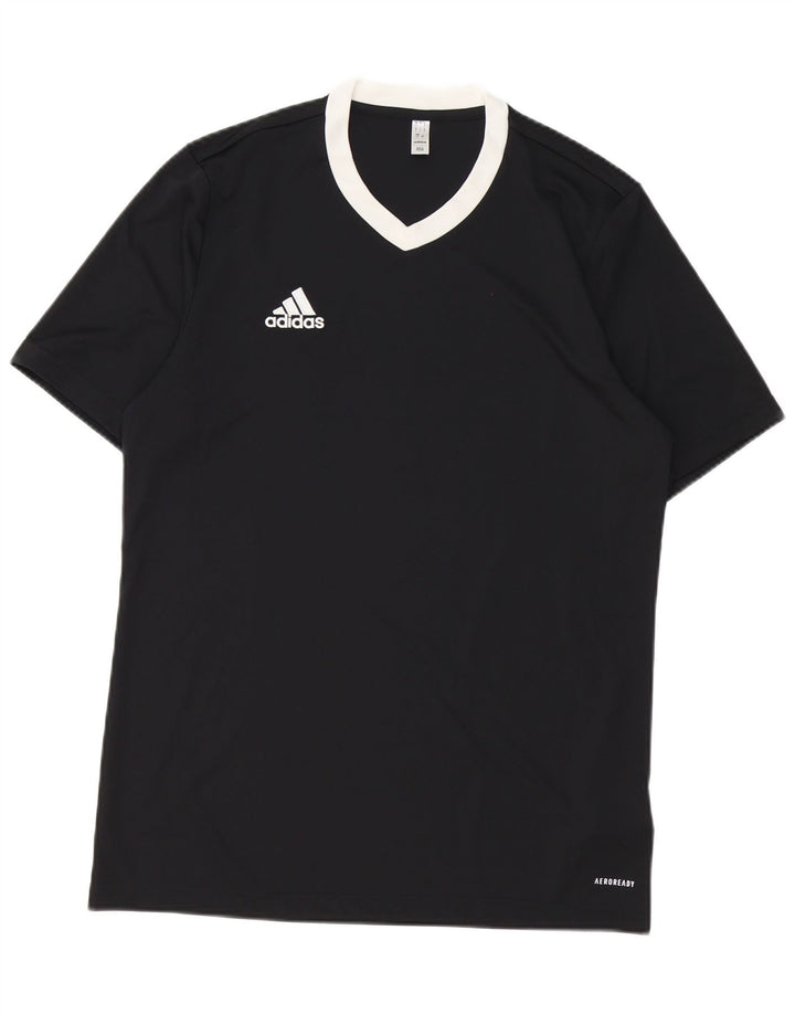 Adidas Herren Aeroready T-Shirt Top Large Schwarz Polyester