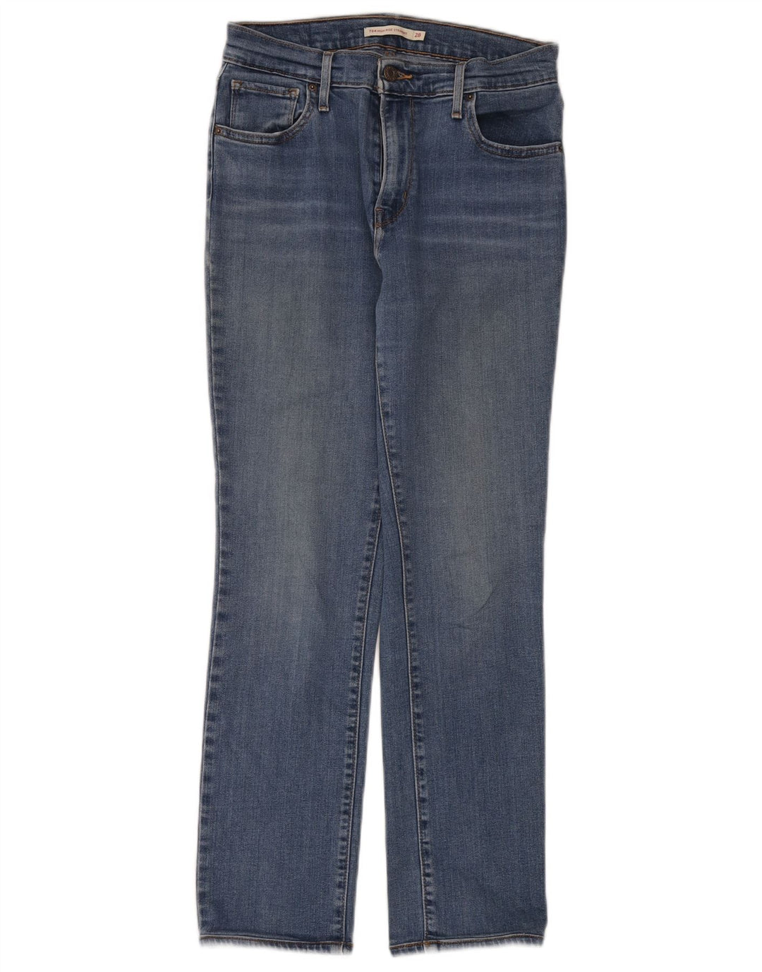 Levi's Damen 724 High Rise Straight Jeans W28 L28 Blau