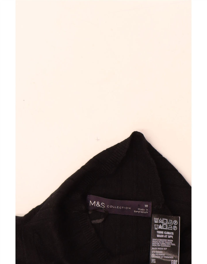 MARKS & SPENCER Rollkragenpullover für Damen, Gr. 10, Schwarz