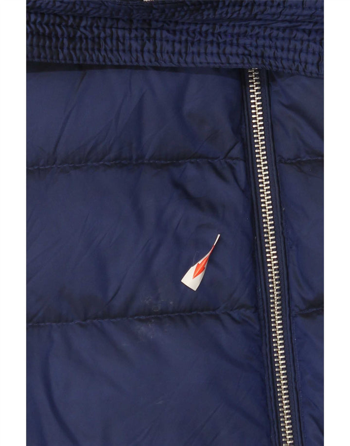 Marks & Spencer Wattierter Damenmantel mit Kapuze, UK 10, Klein, Marineblau, Polyamid