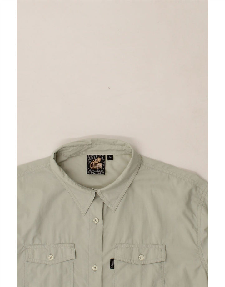 IGUANA Womens Short Sleeve Shirt EU 44 XL Off White Polyamide Vintage Iguana and Second-Hand Iguana from Messina Hembry 