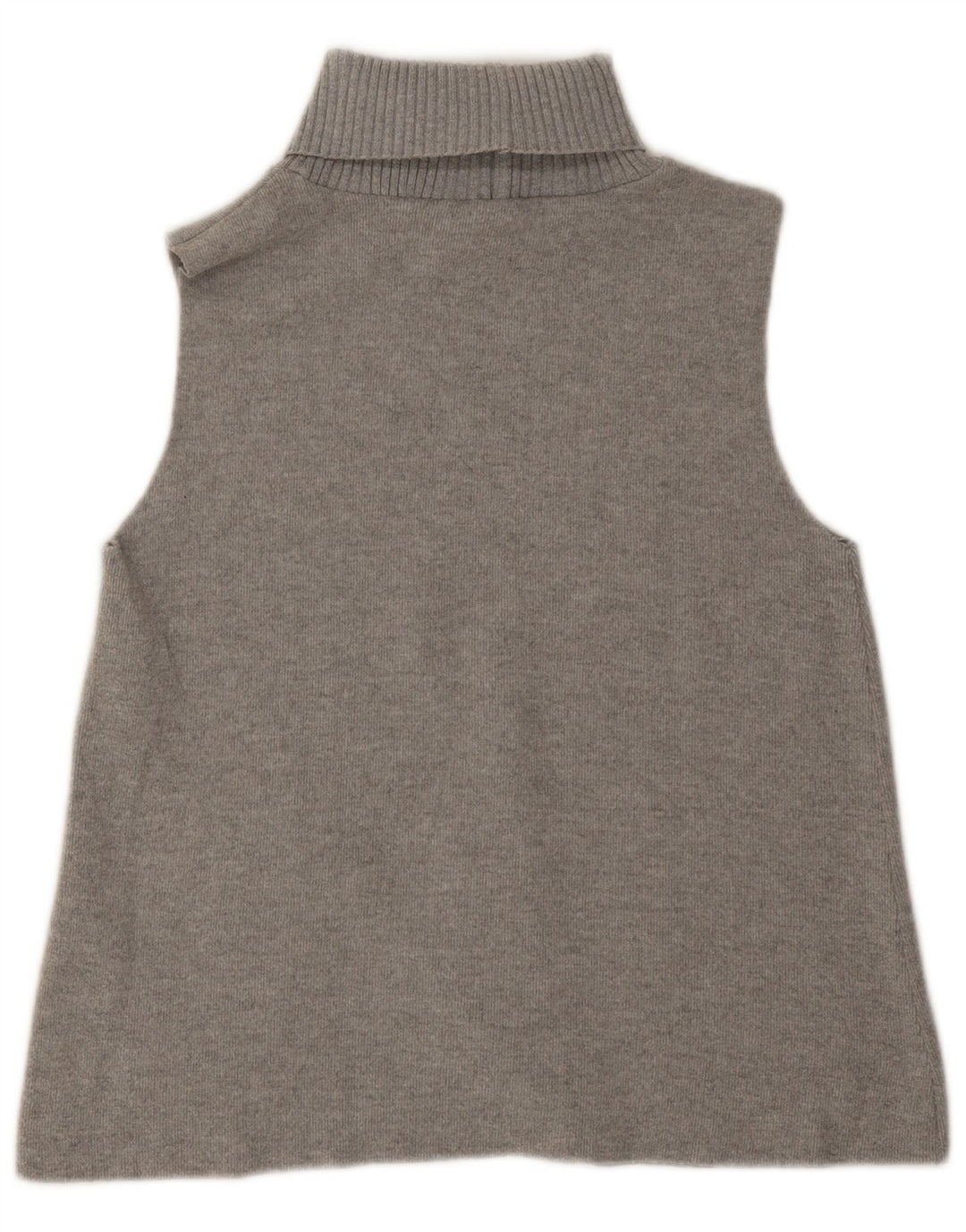 Zara Damen-Top mit Rollkragen, UK 14, Mittelgrau, Polyester