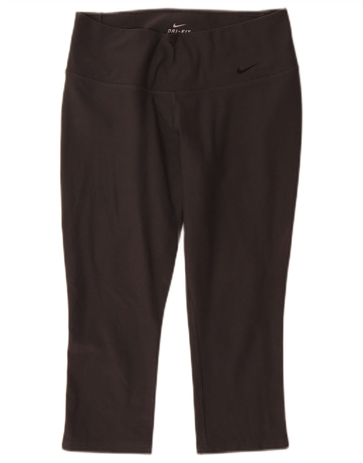 Nike Damen Dri Fit Capri Leggings UK 8 Small Schwarz