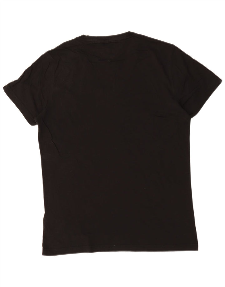 Tommy Hilfiger Herren T-Shirt Top Medium Schwarz Baumwolle