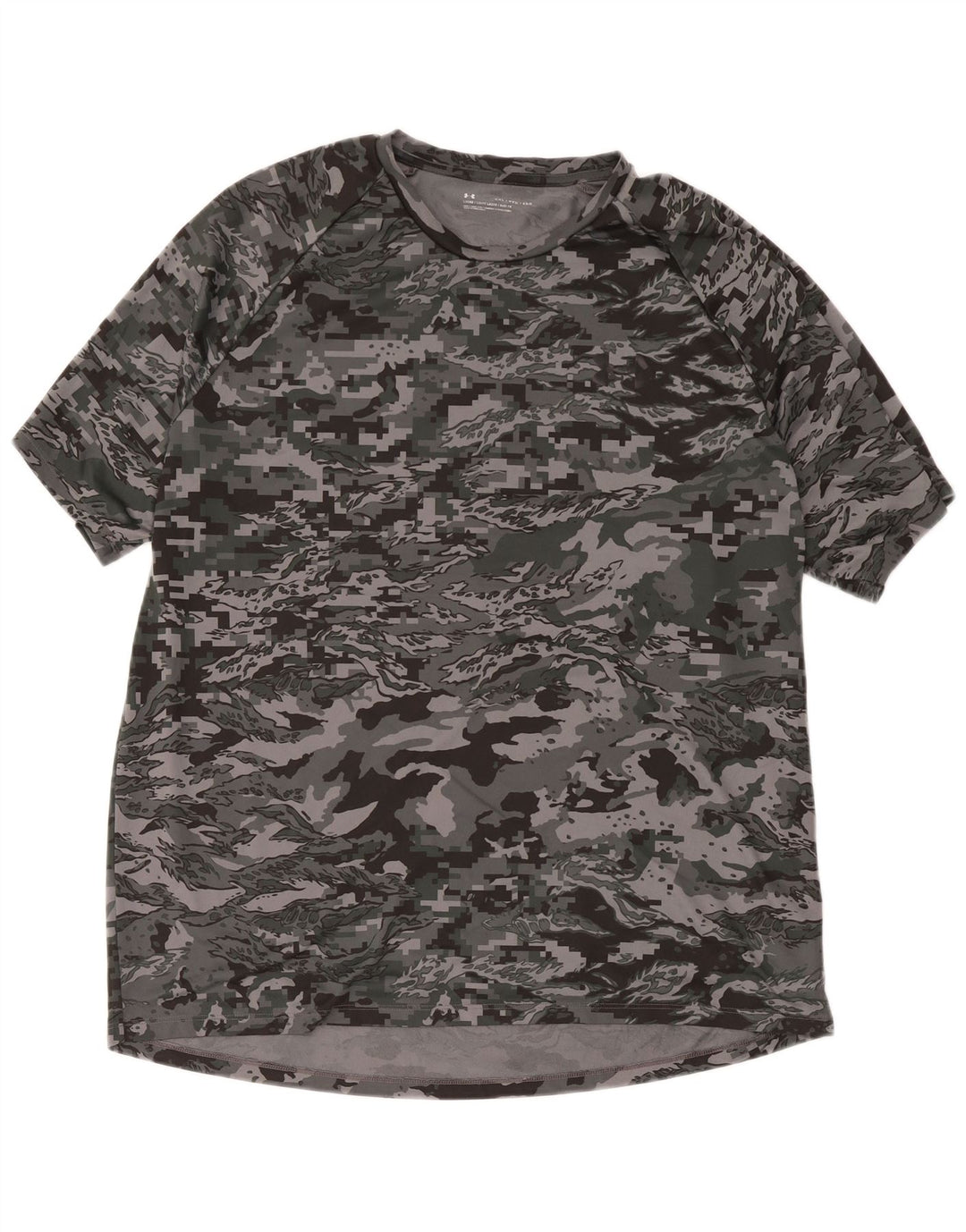 Under Armour Herren T-Shirt Top 2XL Grau Camouflage Polyester