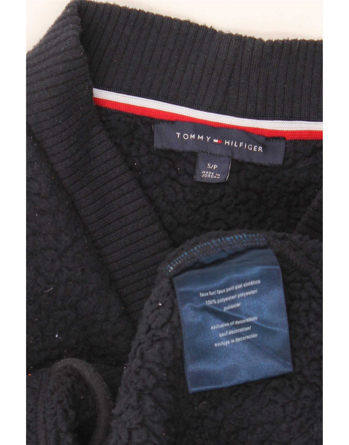 Tommy Hilfiger Damen Fleecejacke UK 10 Small Marineblau Polyester