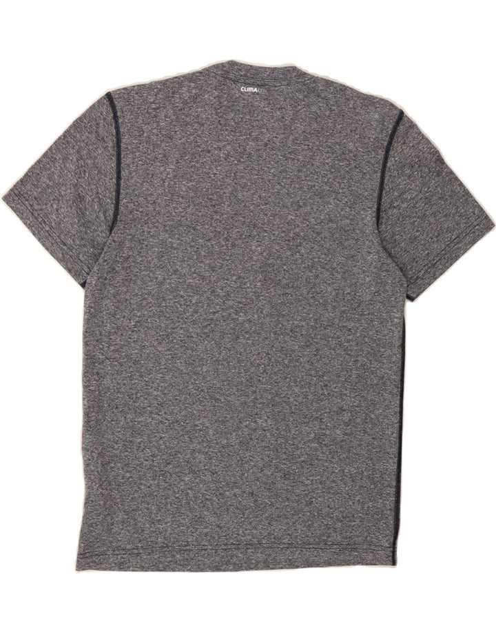 ADIDAS Mens Climalite T-Shirt Top Small Grey Flecked Vintage Adidas and Second-Hand Adidas from Messina Hembry 
