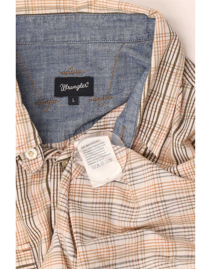Wrangler Herren-Kurzarmhemd, groß, mehrfarbig, kariert, Baumwolle