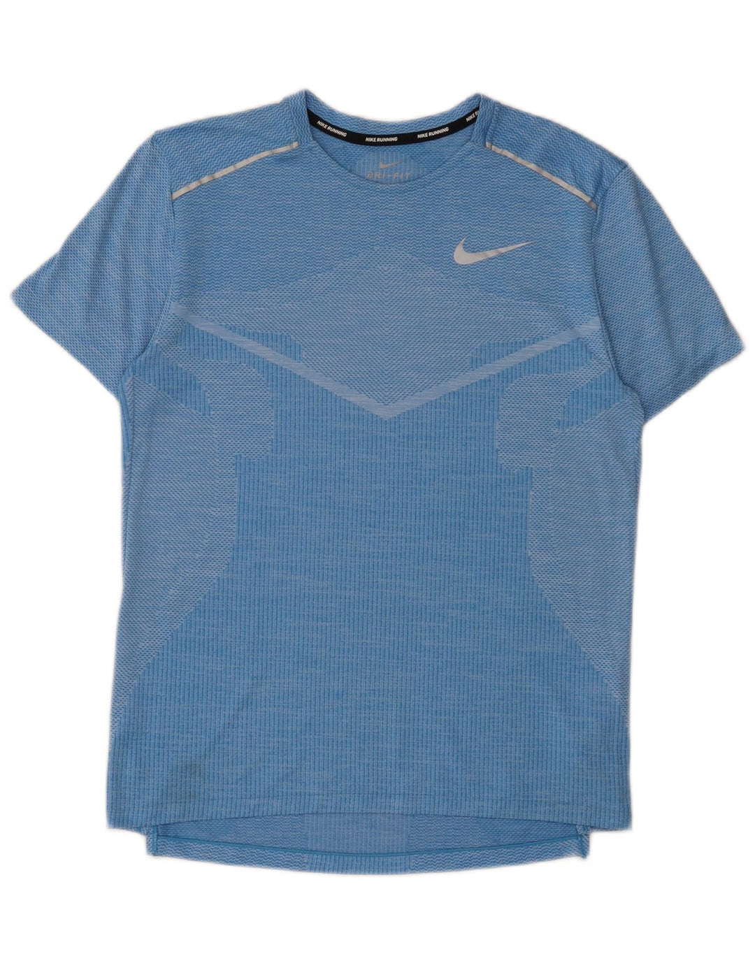 Nike Herren Dri Fit T-Shirt-Oberteil, klein, blau geflecktes Polyester