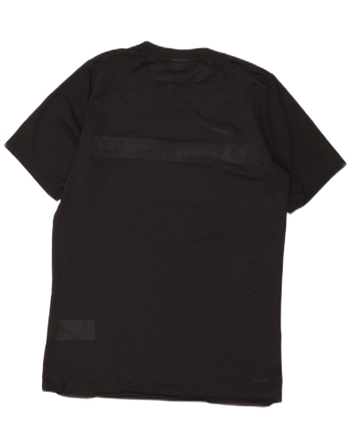 Nike Herren T-Shirt Top Medium Schwarz Colourblock Polyester