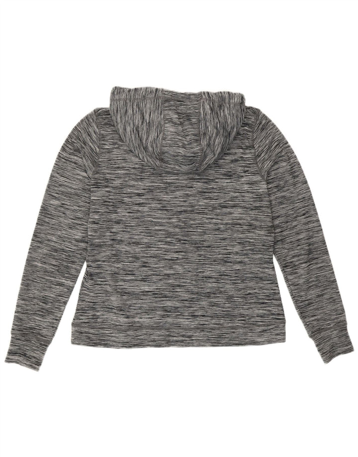 Superdry Graphic Hoodie-Pullover für Damen, UK 12, Mittelgrau geflecktes Polyester