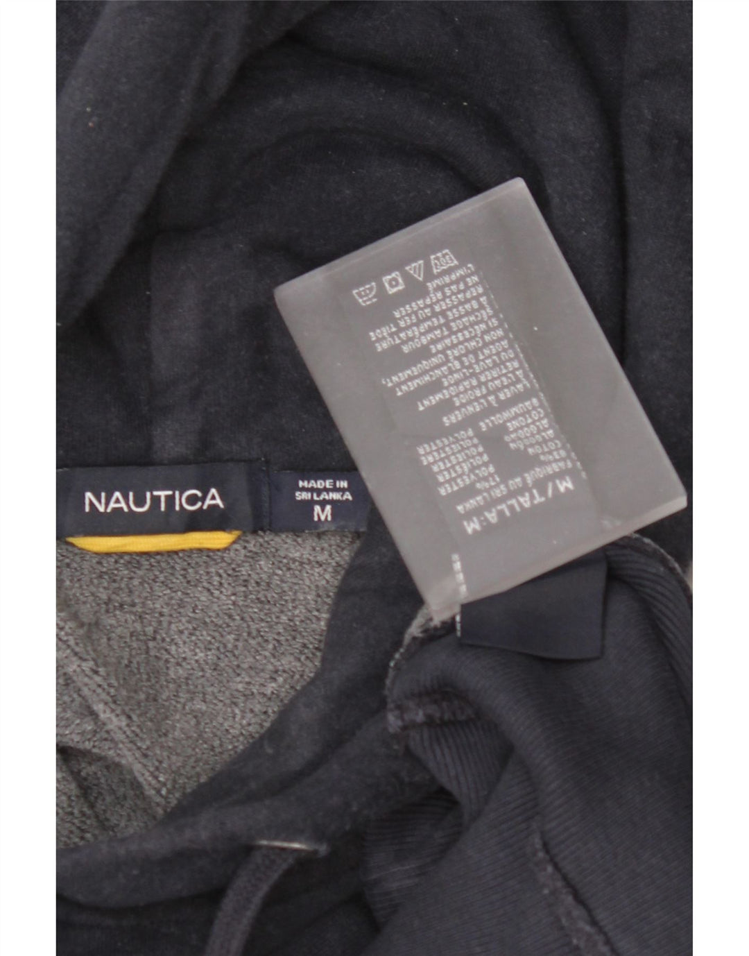 NAUTICA Herren-Kapuzenpullover mit Grafik, mittelmarineblaue Baumwolle