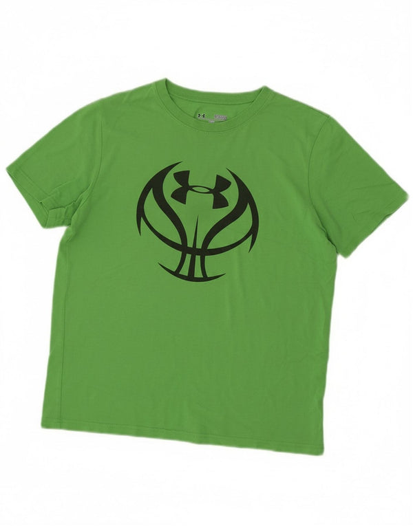 Under Armour Heat Gear Grafik-T-Shirt für Jungen, 11–12 Jahre, Größe L, Grün