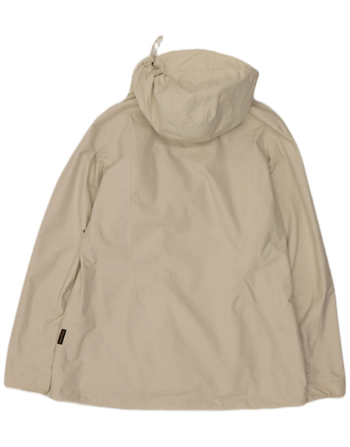 Jack Wolfskin Damen Windjacke mit Kapuze, UK 16, Größe L, Beige, Polyamid