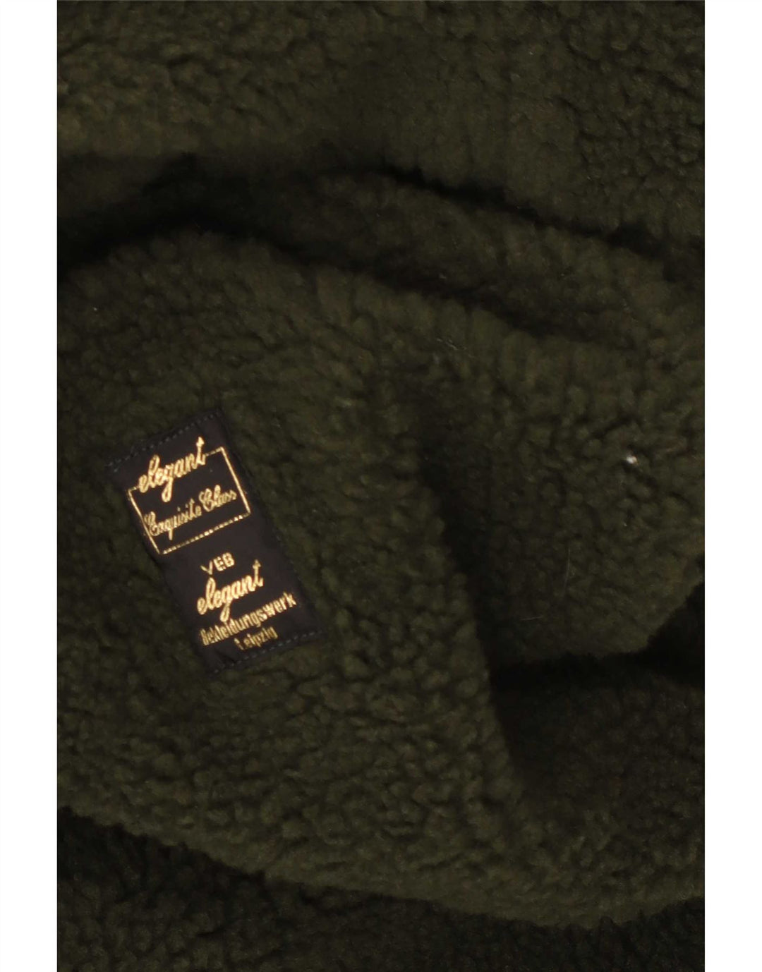 Vintage Damen Sherpa Trenchcoat UK 12 Medium Khaki