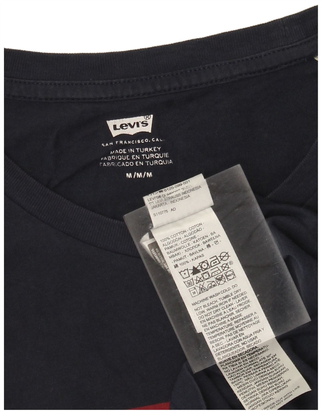 Levi's Herren-T-Shirt mit Grafik, mittelmarineblaue Baumwolle