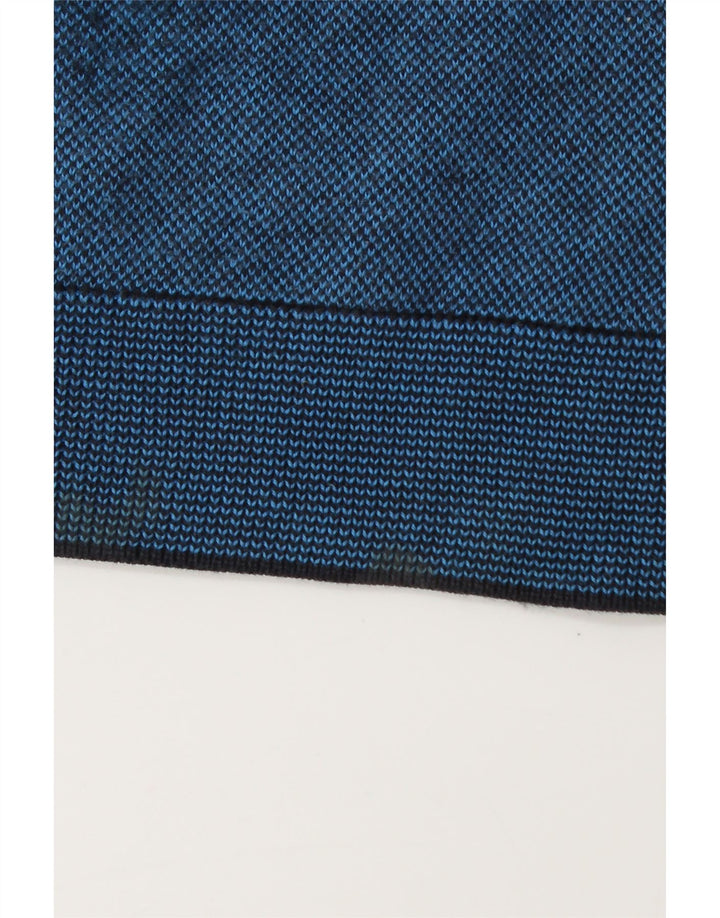 Marks & Spencer Herren-Pullover mit maßgeschneiderter Passform und Rundhalsausschnitt, Größe L, Blau