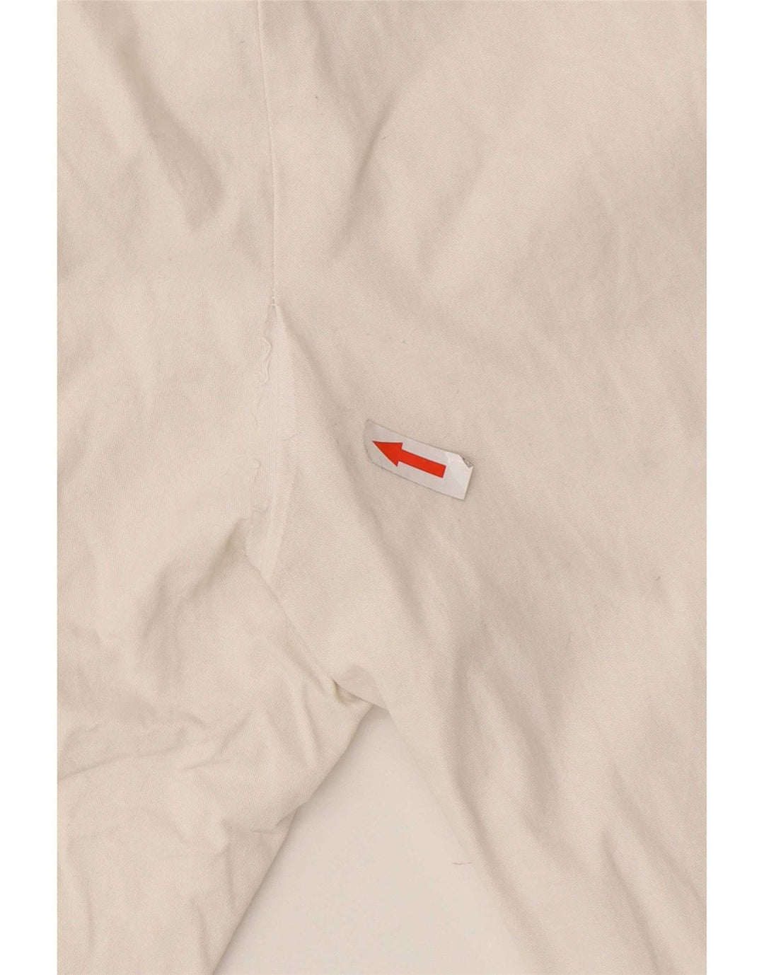 Zara Slim Chino-Hose für Damen, Größe M, W32, L30, weiße Baumwolle