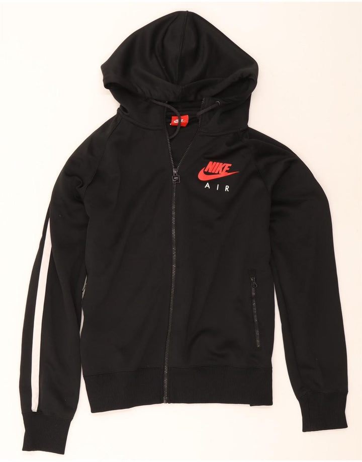 Nike Herren Air Zip Kapuzenpullover, groß, schwarzes Farbblock-Polyester
