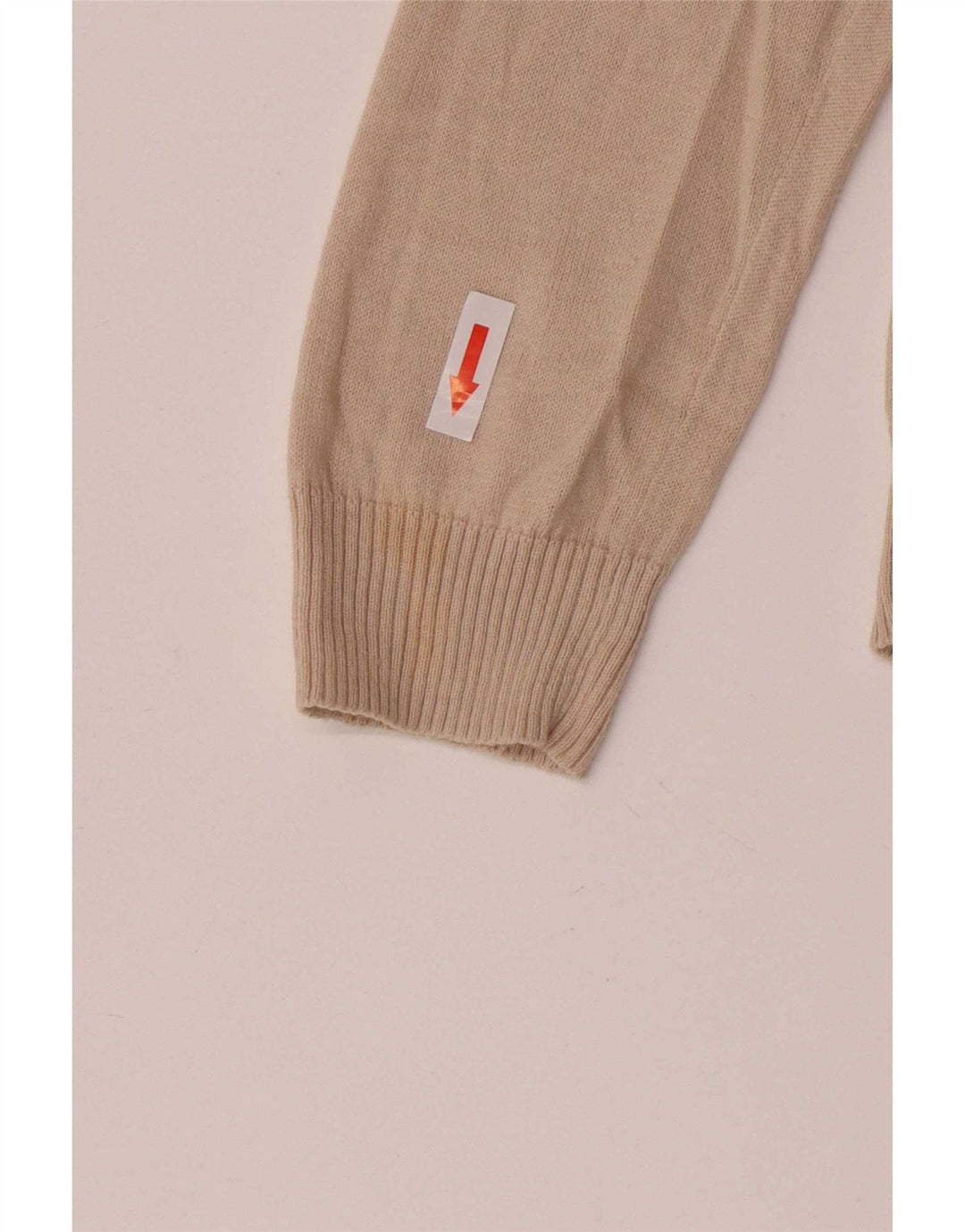 Zara Damen-Cardigan-Pullover UK 12 Mittelbeige Baumwolle
