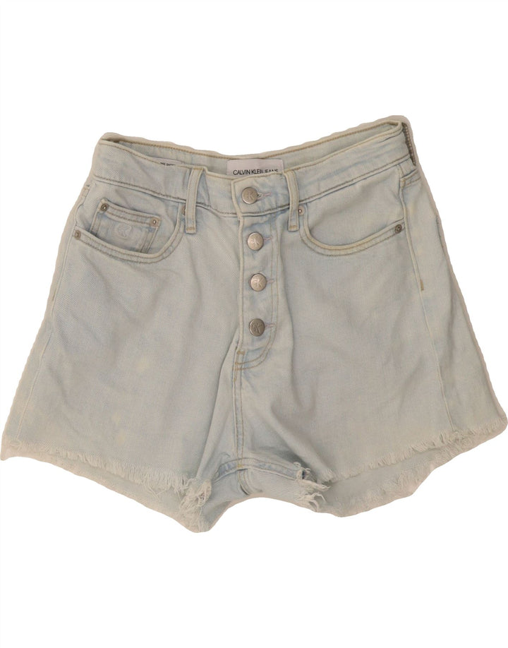 CALVIN KLEIN Damen Jeansshorts W26 Small Blau