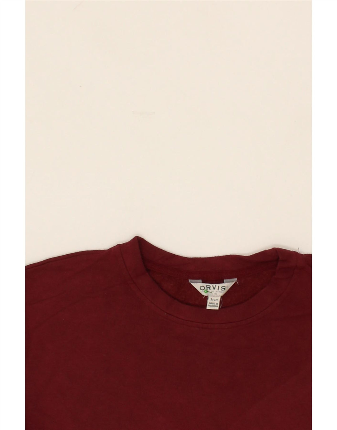 ORVIS Womens Sweatshirt Jumper UK 10 Small Burgundy Modal Vintage Orvis and Second-Hand Orvis from Messina Hembry 