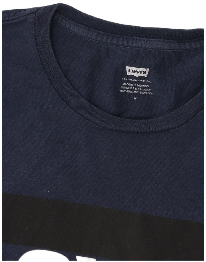 LEVI'S Herren-T-Shirt mit Grafik, mittelgroß, Marineblau