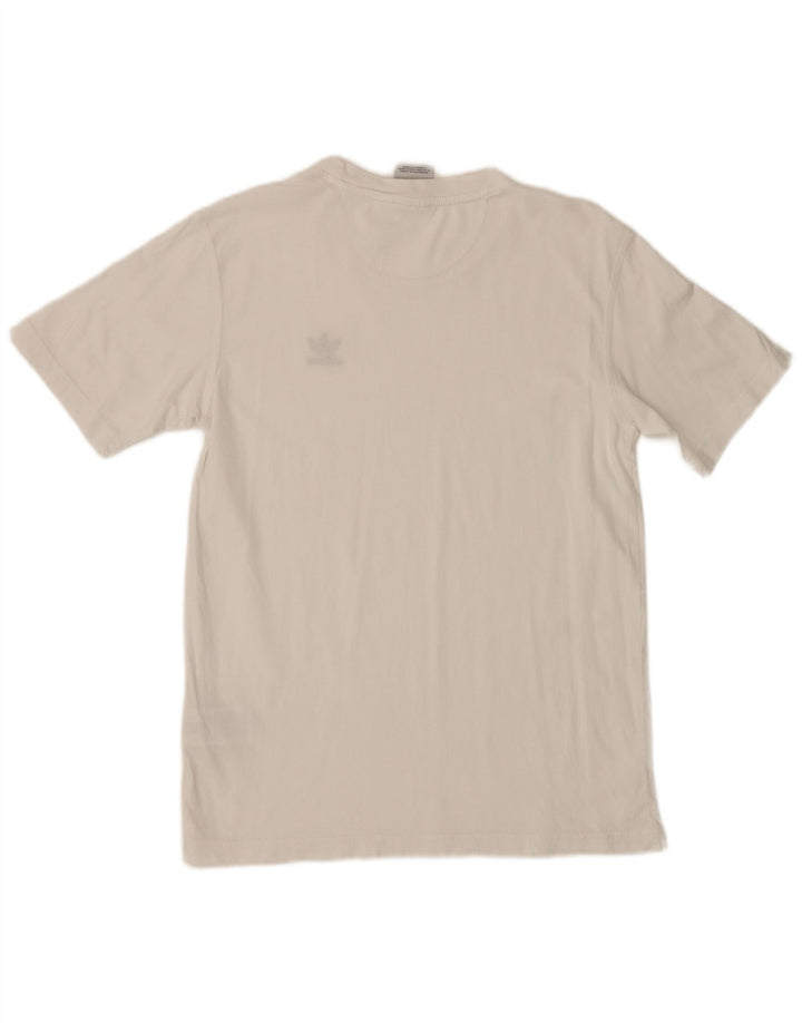 Adidas Herren T-Shirt Top Small Weiß Baumwolle