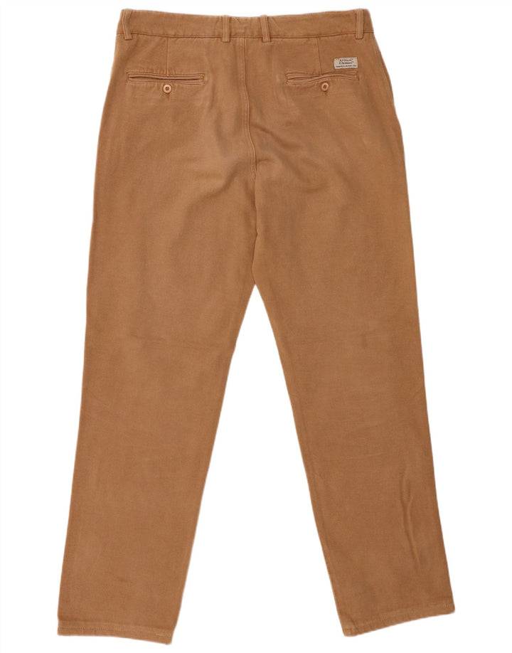 AVIREX Gerade Chino-Hose für Herren, W36, L31, braune Baumwolle