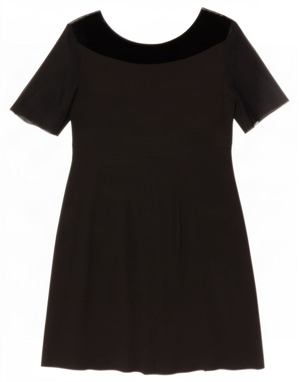 Maria Grazia Severi Damen A-Linien-Kleid IT 40 Small Schwarz