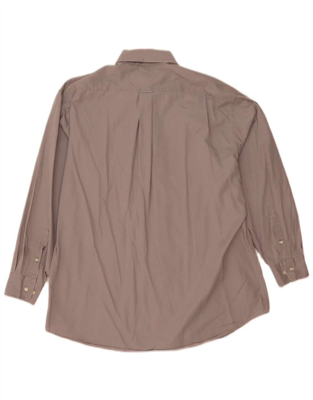 Tommy Hilfiger Herrenhemd Größe 15 1/2 mittelgraue Baumwolle