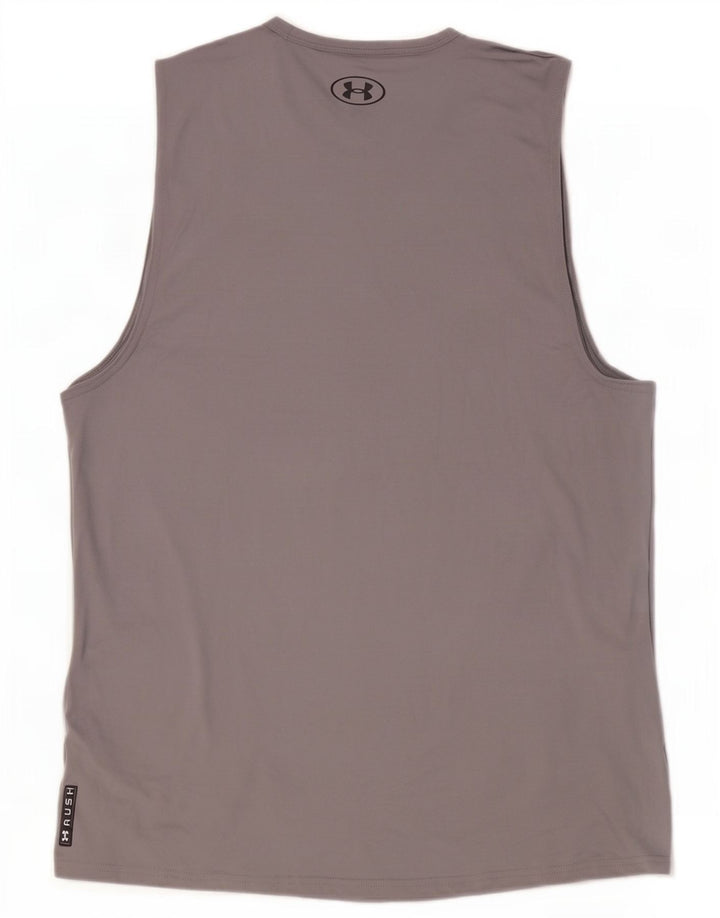 Under Armour Herren-Weste-Top aus mittelgrauem Polyester