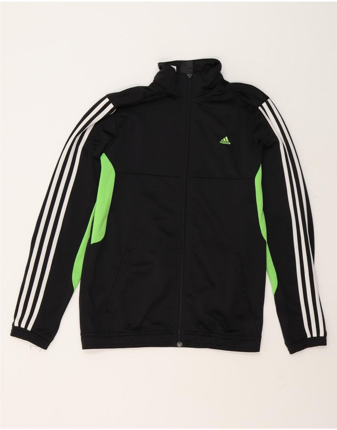Adidas Herren-Trainingsanzug-Oberteil, Jacke, Größe S, Schwarz, Colourblock-Polyester