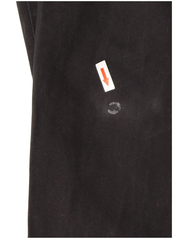 MARKS & SPENCER Herren Blue Harbour Tapered Chinohose W36 L33 Schwarz