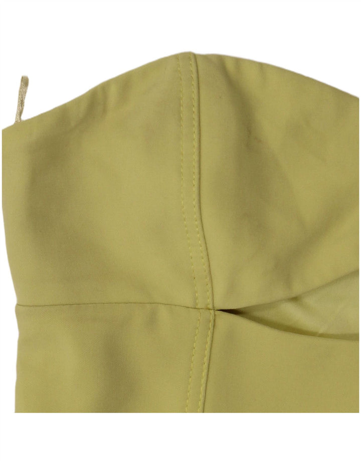 Trägerloses Damenkleid von Zara, Größe S, Größe S, Gelb, Polyester