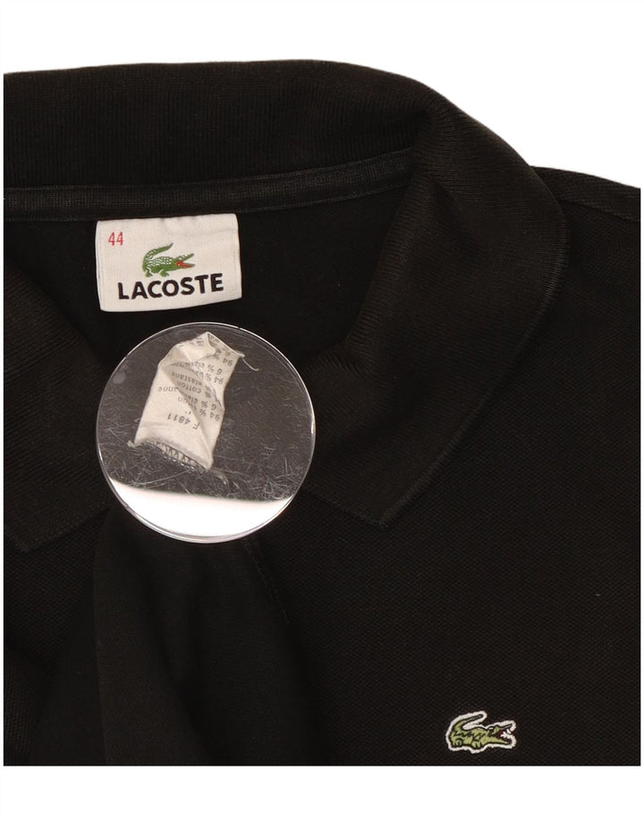 Lacoste Damen-Poloshirt, Größe 44, große schwarze Baumwolle