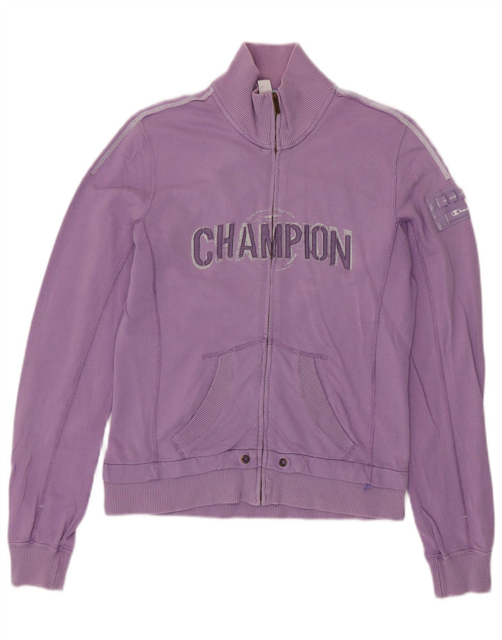 Champion Damen-Trainingsanzugoberteil mit Heritage-Passform, UK 12, Mittelviolett