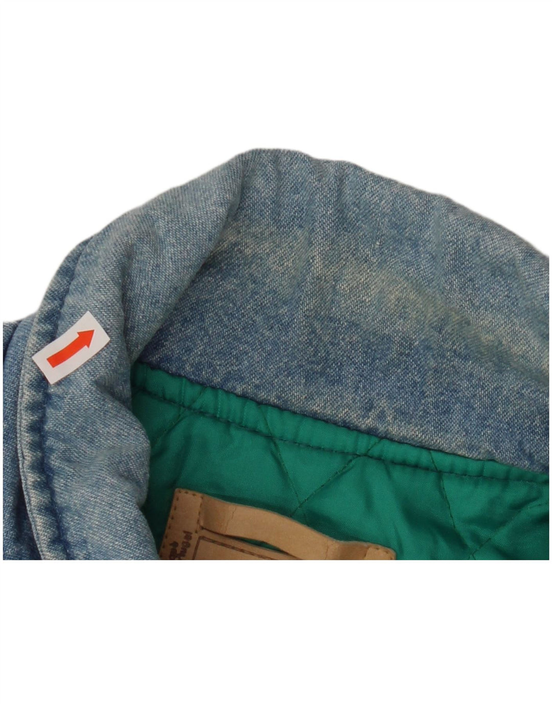 HEIN GERICKE Herren-Jeansjacke, lockere Passform, Militär-Jeansjacke, UK 38, mittelblaue Baumwolle