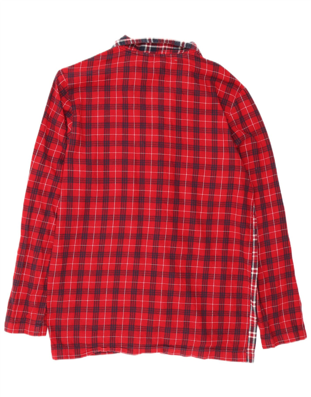 Tommy Hilfiger Herren-Flanellhemd, mittelrot, kariert, Baumwolle