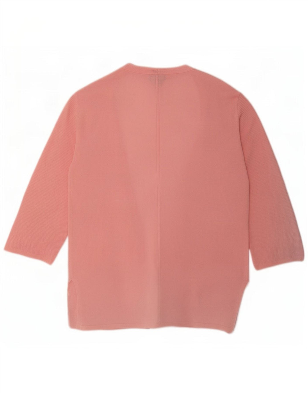 Massimo Dutti Damen-Cardigan mit 3/4-Ärmeln, UK-Gr. 14, Mittelrosa