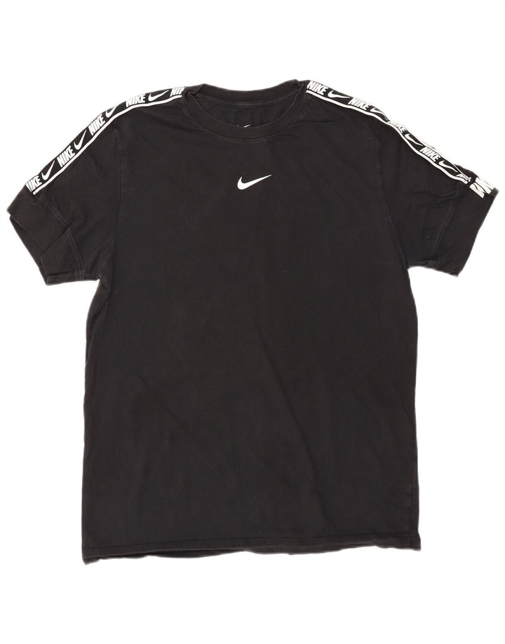 NIKE Herren-T-Shirt mit Standard-Passform, mittelschwarz, Baumwolle