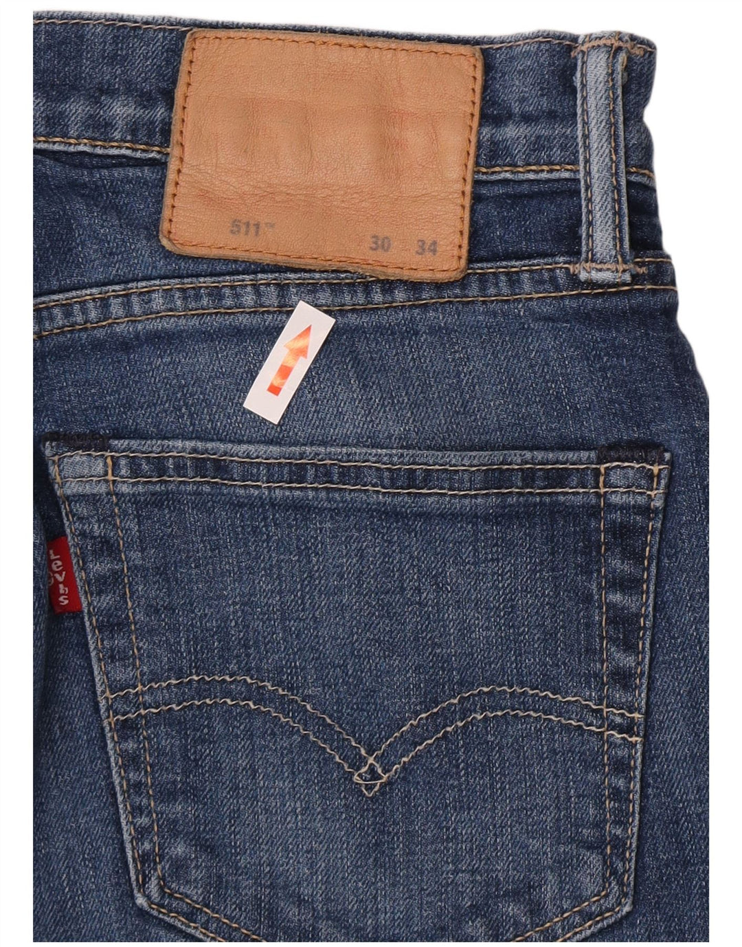 Levi's Damen 511 Slim Jeans W30 L32 Blaue Baumwolle