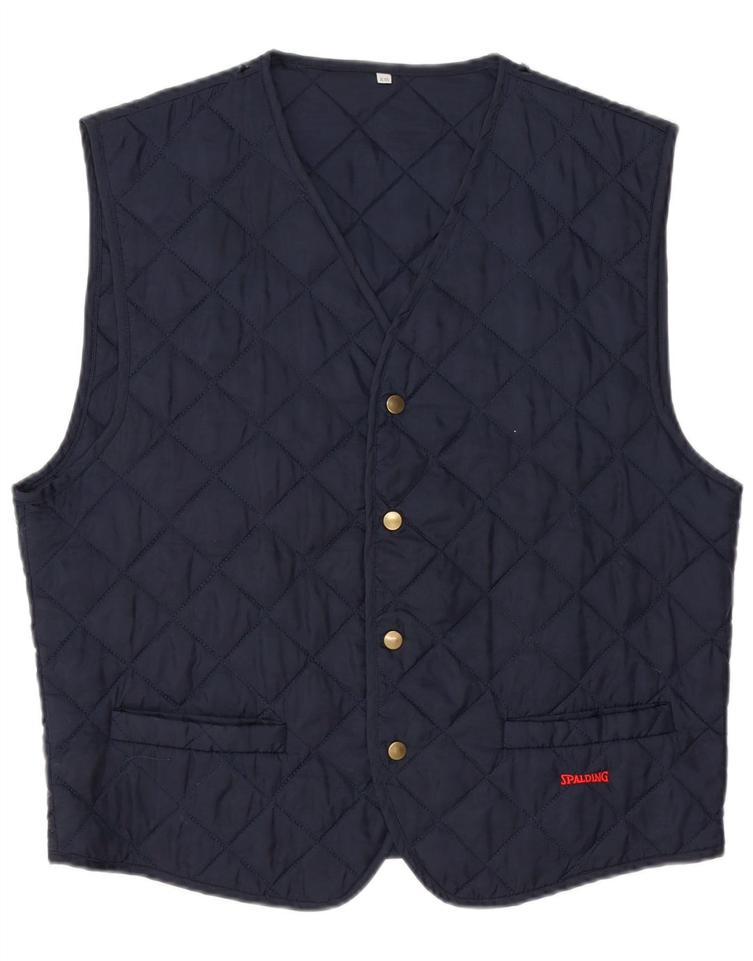 SPALDING Herren Steppweste UK 42 XL Marineblau