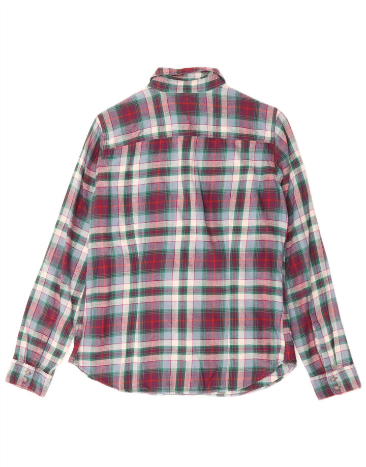 Eddie Bauer Damen Flanellhemd UK 10 Small Mehrfarbig kariert Baumwolle