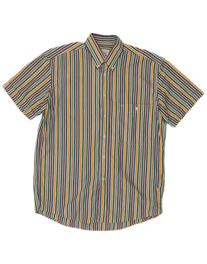 MISSONI Herren-Kurzarmhemd, Größe 38/39, klein, mehrfarbig gestreift