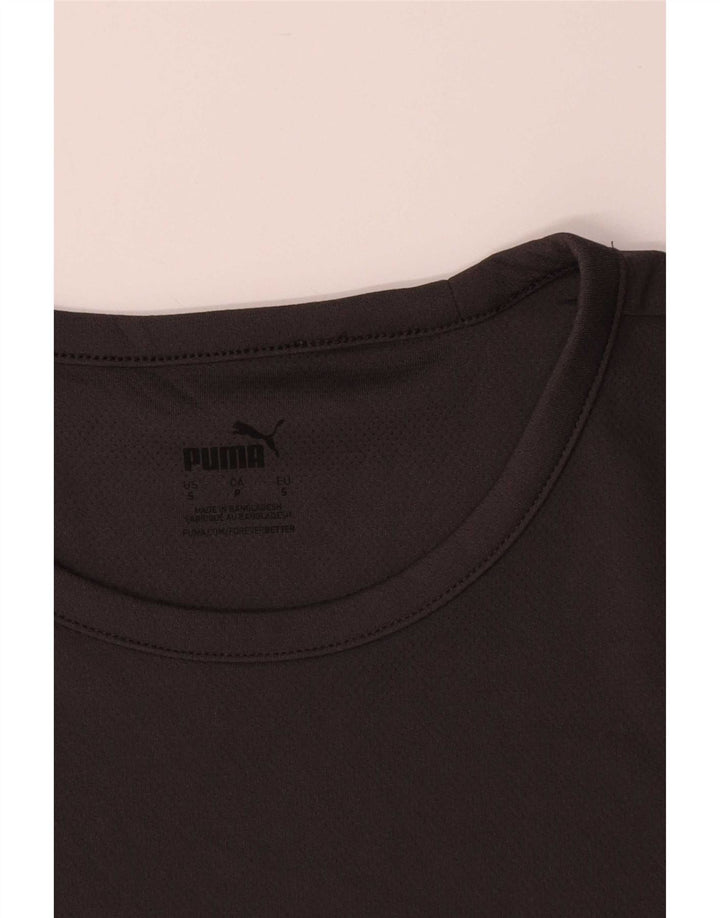 Puma Herren T-Shirt Top Small Schwarz Colourblock Polyester